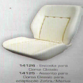 14126 Encosto p/ Corsa Classic – 14125 Assento p/ Corsa Classic Adap. Zafira/ Meriva