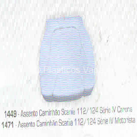 1449 Assento Caminhão Scania 112/124 Carona    –    1471 Assento Caminhão Scania 112/124 Motorista