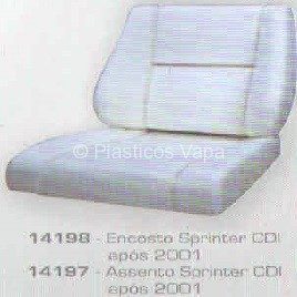 14198 Encosto Sprinter CDI após 2001- 14197 Assento Sprinter CDI após 2001